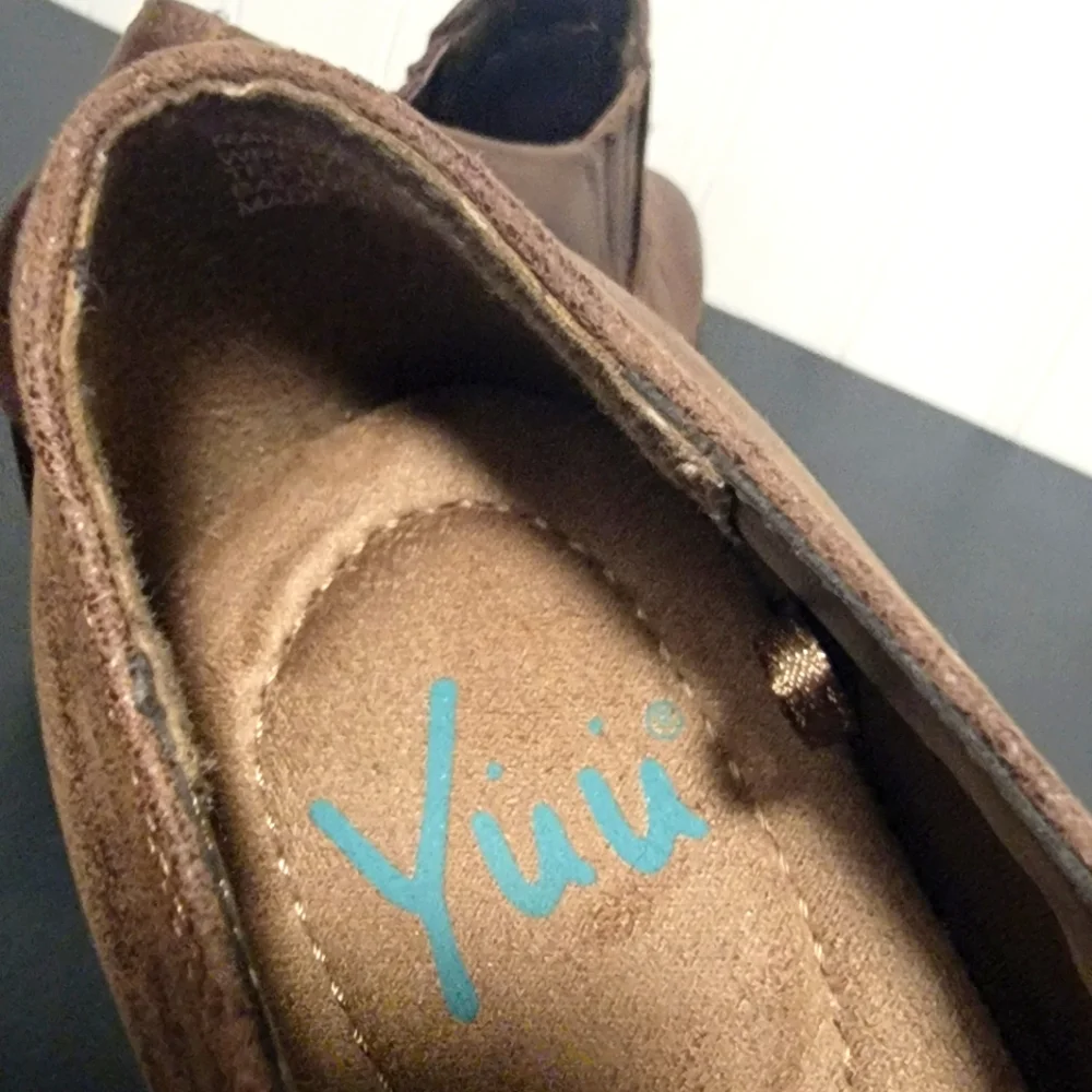 Yuu Ranchen Brown‎ Booties Shoes Size 6.5 New No Box